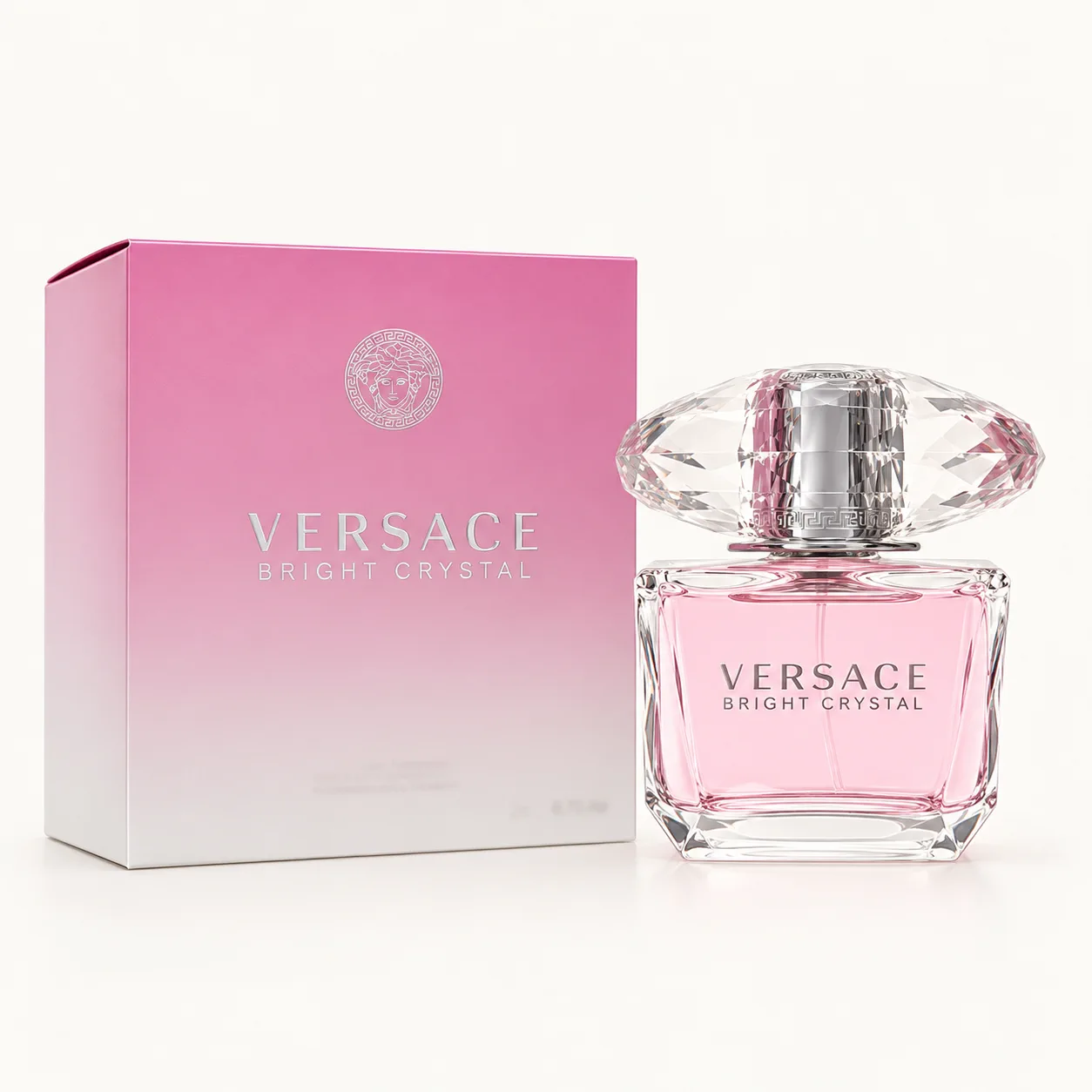Versace Bright Crystal perfume with its box